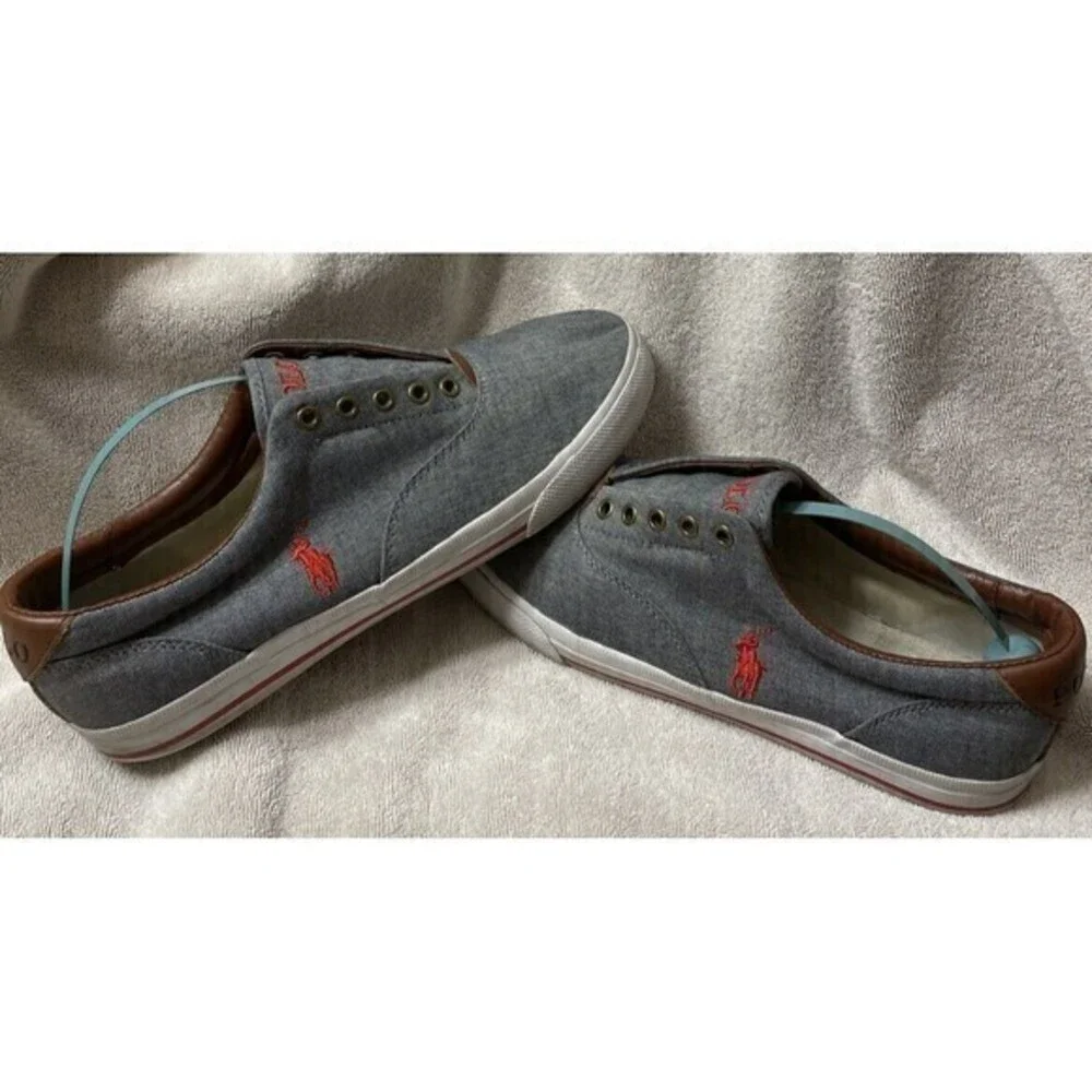 Polo Ralph Lauren Gray Slip On Shoes Men's Size 12D‎